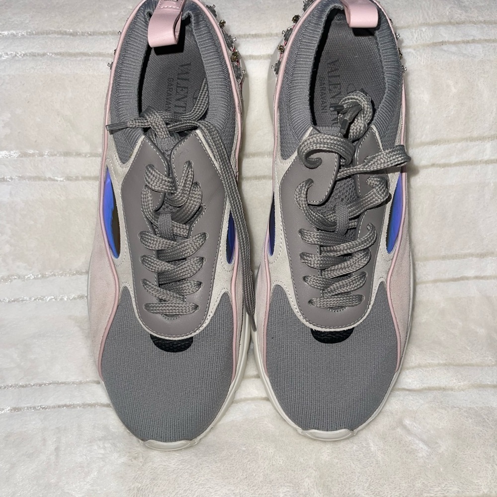 EUC Valentino Garavani Heroes Embellished Sneakers Size 40.5 - Picture 3 of 10
